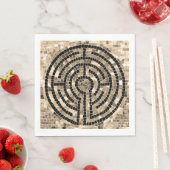 LABYRINTH V Standaard Lunch Papier Servet - Wit (Insitu)