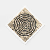 LABYRINTH V Standaard Lunch Papier Servet - Wit (Hoek)