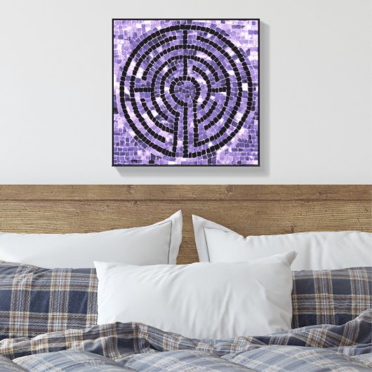 LABYRINTH VI 12x12 omwikkeld canvas (.75" diep) (Insitu (Slaapkamer))