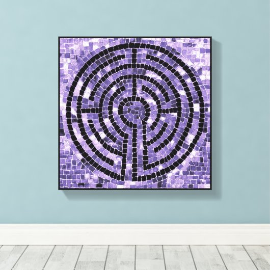 LABYRINTH VI 12x12 omwikkeld canvas (.75" diep) (Insitu (Houten vloer))