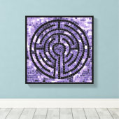 LABYRINTH VI 12x12 Omwikkelde Canvas (3,8 cm diep) Afdruk (Insitu (Houten vloer))