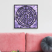 LABYRINTH VI 12x12 Omwikkelde Canvas (3,8 cm diep) Afdruk (Insitu (Woonkamer))