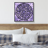 LABYRINTH VI 12x12 Omwikkelde Canvas (3,8 cm diep) Afdruk (Insitu (Slaapkamer))