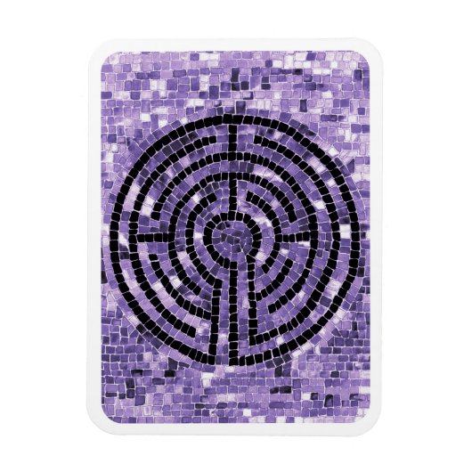 LABYRINTH VI 3x4 flexibele magneet - wit (Verticaal)