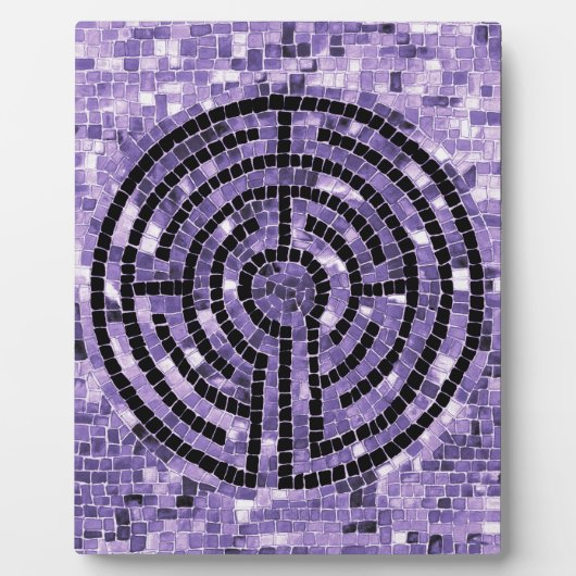 LABYRINTH VI 8x10 Plaque met Ezel Fotoplaat (Voorkant)
