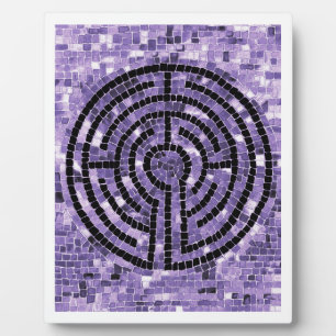 LABYRINTH VI 8x10 Plaque met Ezel - Wit Fotoplaat