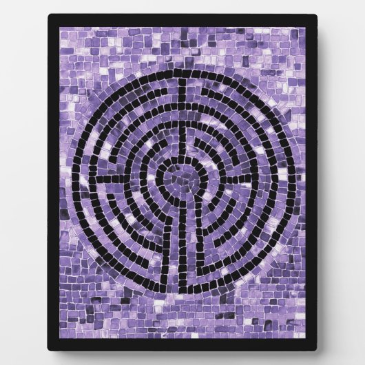 LABYRINTH VI 8x10 Plaque met Ezel - Zwart Fotoplaat (Voorkant)