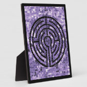 LABYRINTH VI 8x10 Plaque met Ezel - Zwart Fotoplaat (Zijkant)