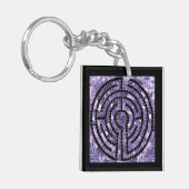 LABYRINTH VI Acryl Vierkante Sleutelhanger (Voorkant Links)