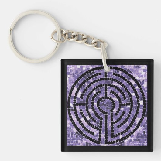 LABYRINTH VI Acryl Vierkante Sleutelhanger (Voorkant)
