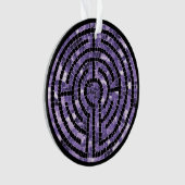 LABYRINTH VI Acrylcirkel Ornament (voorkant)