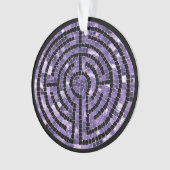 LABYRINTH VI Acrylcirkel Ornament (voorkant)