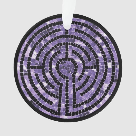 LABYRINTH VI Acrylcirkel Ornament (voorkant)