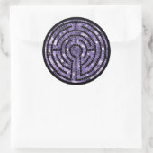 LABYRINTH VI Grote ronde Stickers - Zwart (Tas)