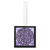 LABYRINTH VI houten kubus Ornament (Voorkant)