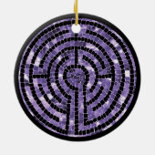 LABYRINTH VI Keramische Cirkel Ornament (Achterkant)