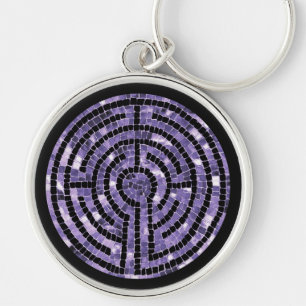 LABYRINTH VI Premium ronde Sleutelhanger