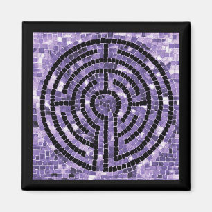 LABYRINTH VI Vierkante magneet - Zwart