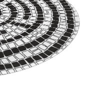 LABYRINTH VII 12"Ronde Glassnijplank Snijplank (Hoek)