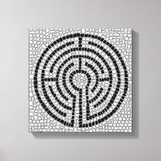 LABYRINTH VII 12x12 Ingewikkeld Canvas (.75" Diep) Afdruk (Voorkant)