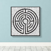 LABYRINTH VII 12x12 verpakt doek (1,5" diep) Canvas Afdruk (Insitu (Houten vloer))