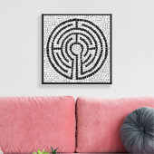 LABYRINTH VII 12x12 verpakt doek (1,5" diep) Canvas Afdruk (Insitu (Woonkamer))