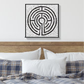 LABYRINTH VII 12x12 verpakt doek (1,5" diep) Canvas Afdruk (Insitu (Slaapkamer))