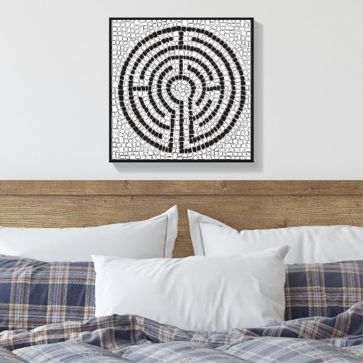 LABYRINTH VII 12x12 verpakt doek (1,5" diep) Canvas Afdruk (Insitu (Slaapkamer))