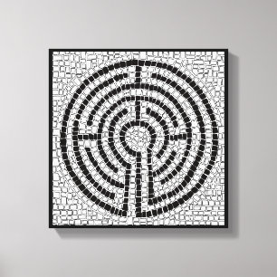 LABYRINTH VII 12x12 verpakt doek (1,5" diep) Canvas Afdruk