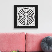 LABYRINTH VII 12x12 verpakt doek (2,5" diep) Canvas Afdruk (Insitu (Woonkamer))