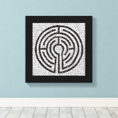 LABYRINTH VII 12x12 verpakt doek (2,5" diep) Canvas Afdruk (Insitu (Houten vloer))