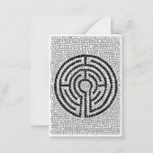 LABYRINTH VII 3.5x2.5 Vlakke Nota Kaart Notitiekaartje (Voorkant)