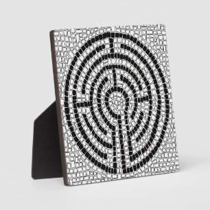 LABYRINTH VII 5.25 Vierkante Plaque met Ezel Fotoplaat