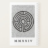 LABYRINTH VII 5.5x8.5 Planner + Tekst / Wit (Achterkant)
