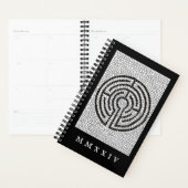 LABYRINTH VII 5.5x8.5 Planner + Tekst / Zwart (Display)
