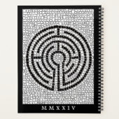 LABYRINTH VII 8.5x11 Planner + Tekst / Zwart (Achterkant)