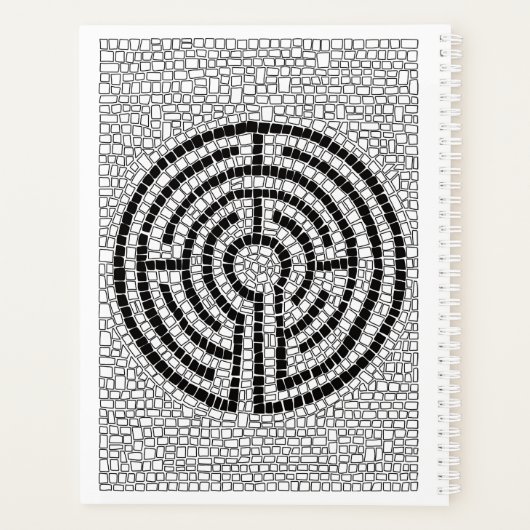 LABYRINTH VII 8.5x11 Planner / Wit (Achterkant)