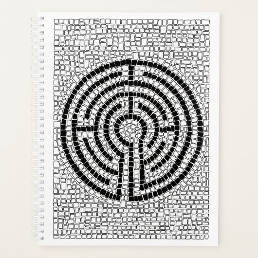 LABYRINTH VII 8.5x11 Planner / Wit (Voorkant)