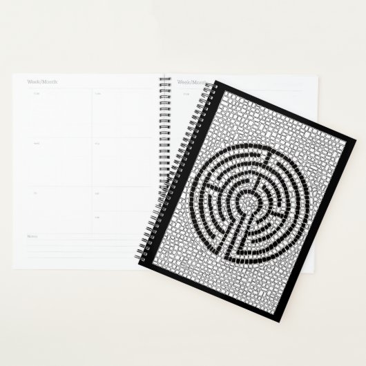 LABYRINTH VII 8.5x11 Planner / Zwart (Display)