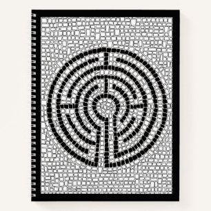 LABYRINTH VII 8.5x11 Spiraalvormig Notitieboek