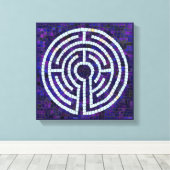 LABYRINTH VIII 12x12 Ingepakt Canvas (1.5" Diep) Afdruk (Insitu (Houten vloer))