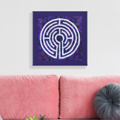 LABYRINTH VIII 12x12 Ingepakt Canvas (6,4 cm diep) Afdruk (Insitu (Woonkamer))