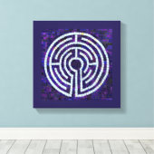 LABYRINTH VIII 12x12 Ingepakt Canvas (6,4 cm diep) Afdruk (Insitu (Houten vloer))