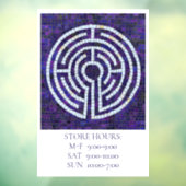 LABYRINTH VIII 12x18 Venster Cling +Text Raamsticker (Vel 3)