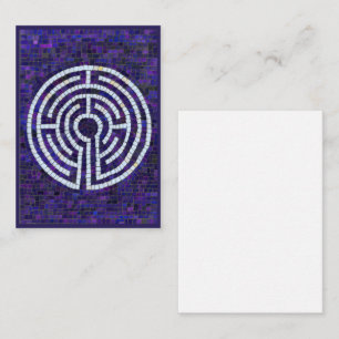 LABYRINTH VIII 3.5x2.5 Vlakke Nota Kaart Notitiekaartje