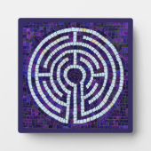 LABYRINTH VIII 5.25 Vierkante Plaque - Violet Fotoplaat (Voorkant)