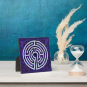 LABYRINTH VIII 5.25 Vierkante Plaque - Violet Fotoplaat (Insitu)