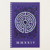LABYRINTH VIII 5.5x8.5 Planner + Tekst / Violet (Voorkant)