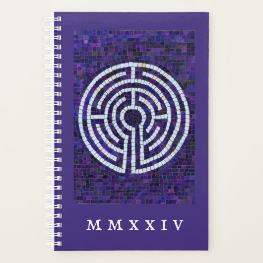 LABYRINTH VIII 5.5x8.5 Planner + Tekst / Violet (Voorkant)