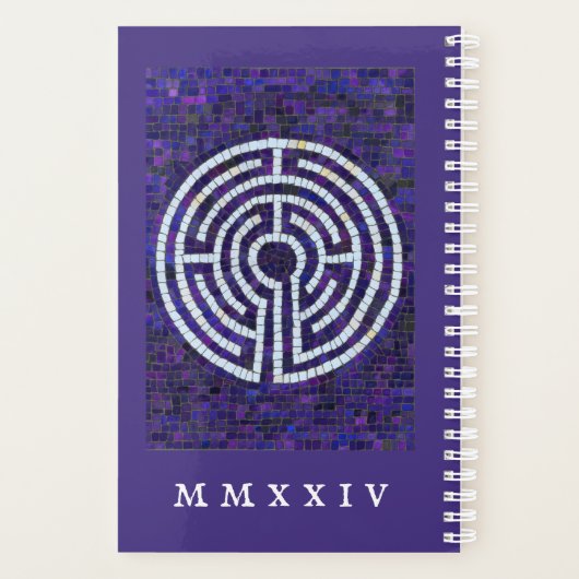 LABYRINTH VIII 5.5x8.5 Planner + Tekst / Violet (Achterkant)